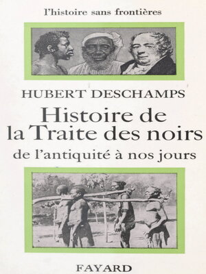 cover image of Histoire de la traite des Noirs